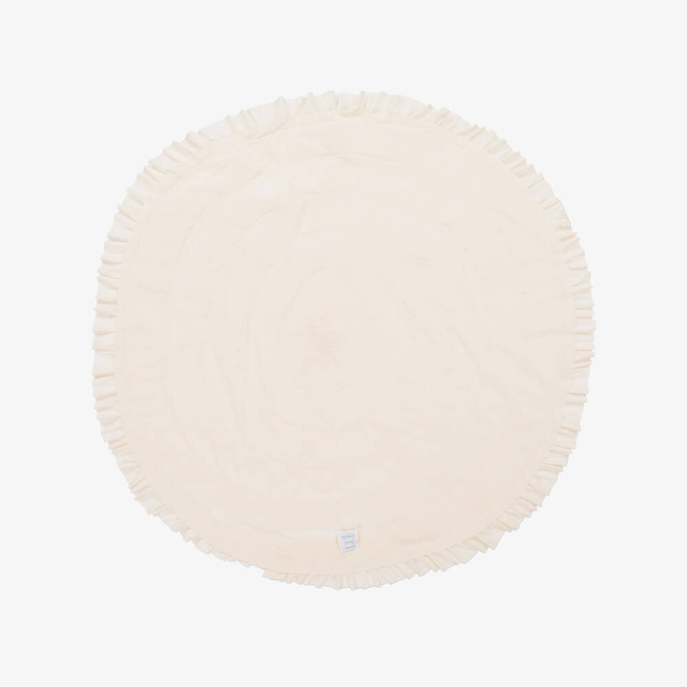 Lemon Loves Layette-Girls Ivory Pima Cotton Wrap | Childrensalon Outlet