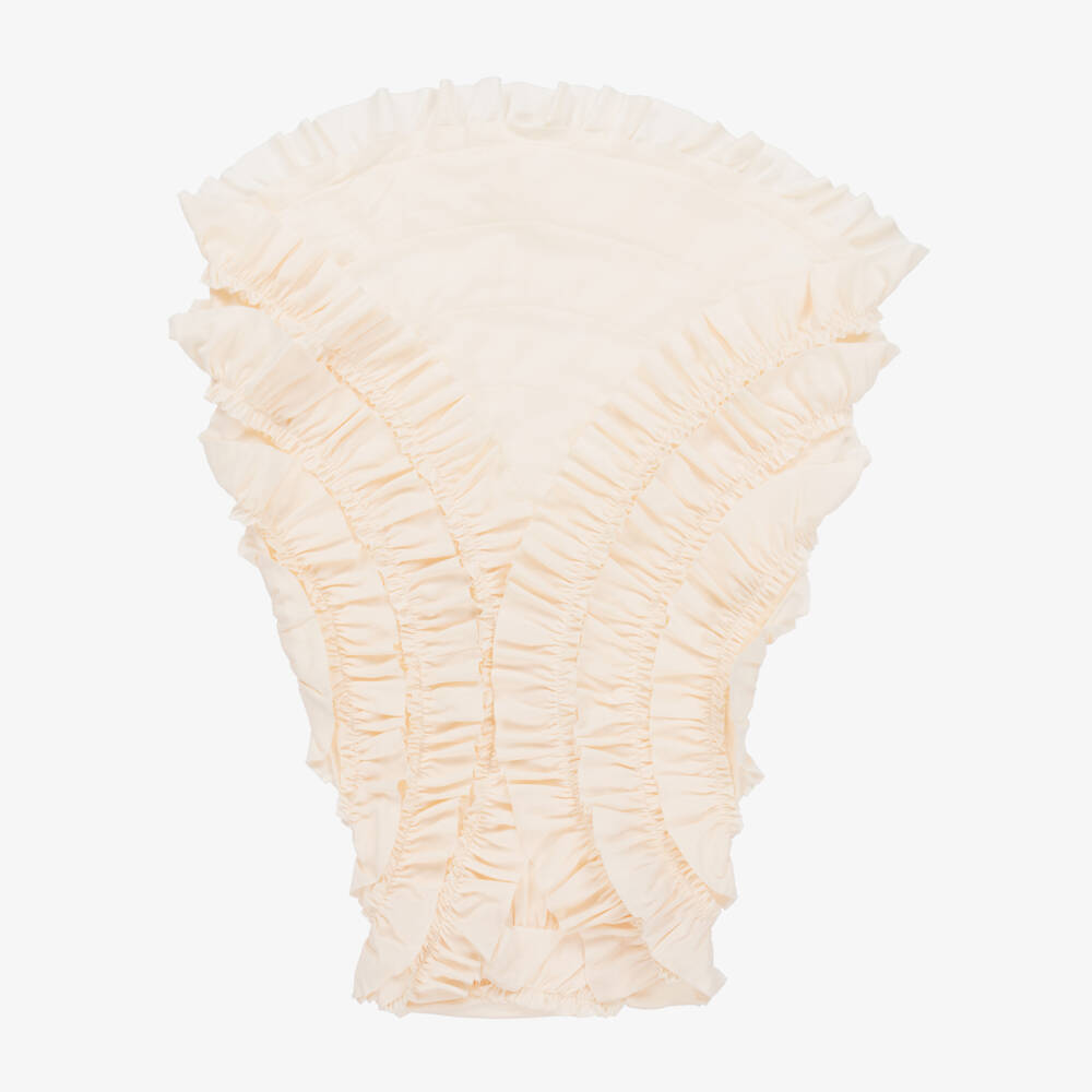 Lemon Loves Layette-Girls Ivory Pima Cotton Wrap | Childrensalon Outlet