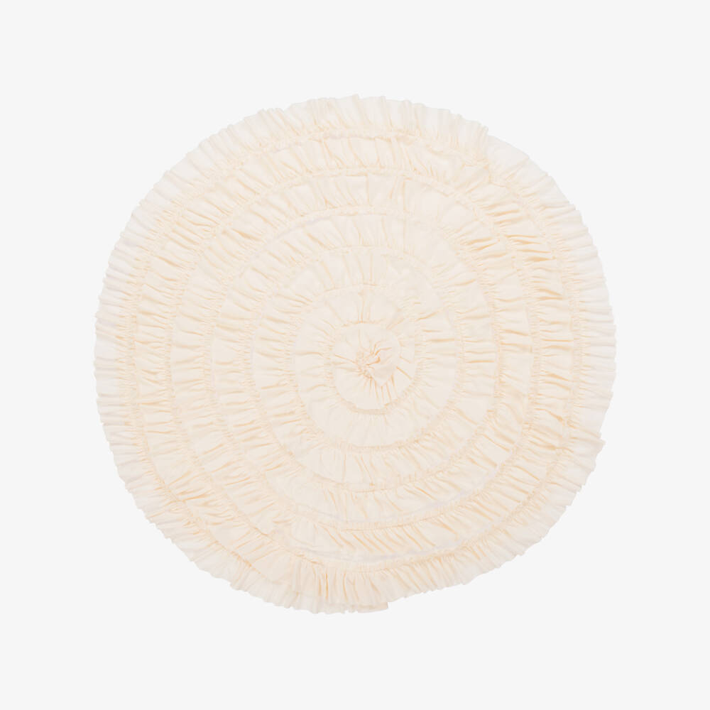 Lemon Loves Layette-Girls Ivory Pima Cotton Wrap | Childrensalon Outlet