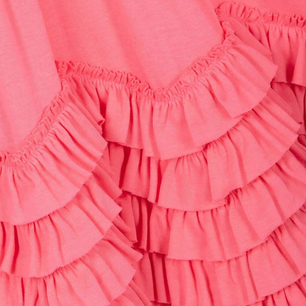 ليمون لافز لاييت-فستان كشكش قطن بيما لون زهري | Childrensalon Outlet