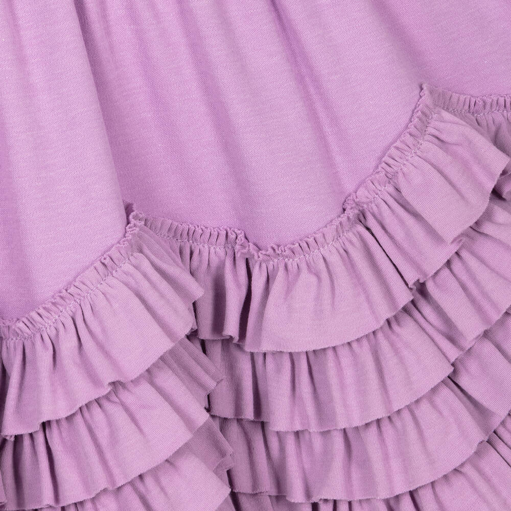 ليمون لافز لاييت-فستان كشكش قطن بيما لون بنفسجي | Childrensalon Outlet