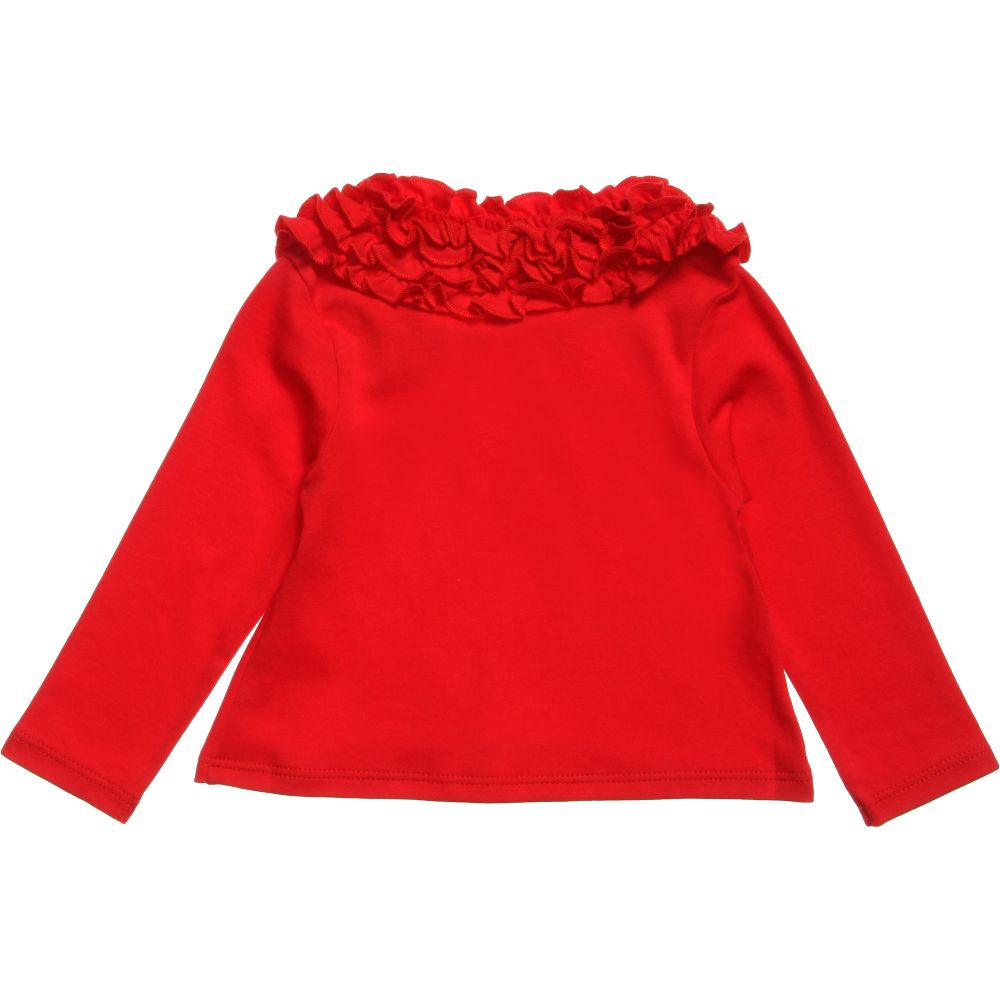 Lemon Loves Layette-Girls Red 'Coco Tee' Top | Childrensalon Outlet