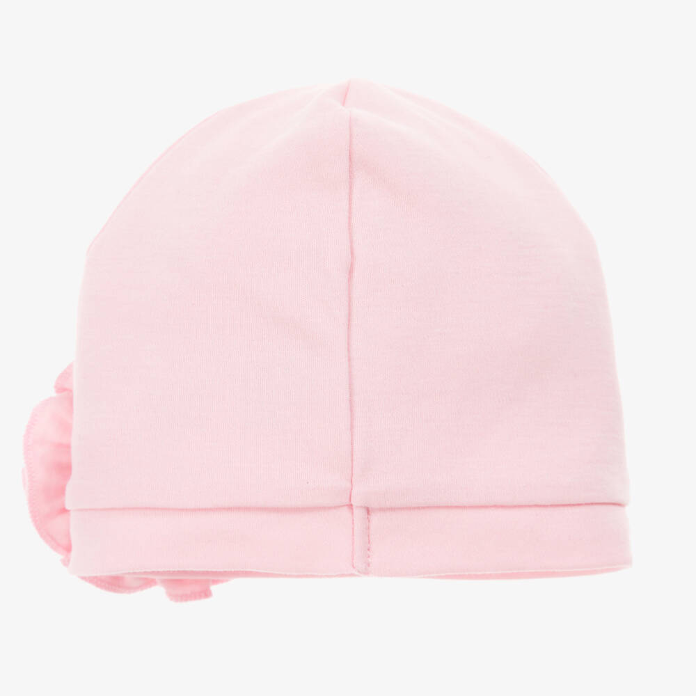 Lemon Loves Layette-قبعة قطن بيما للبنات مع وردة | Childrensalon Outlet