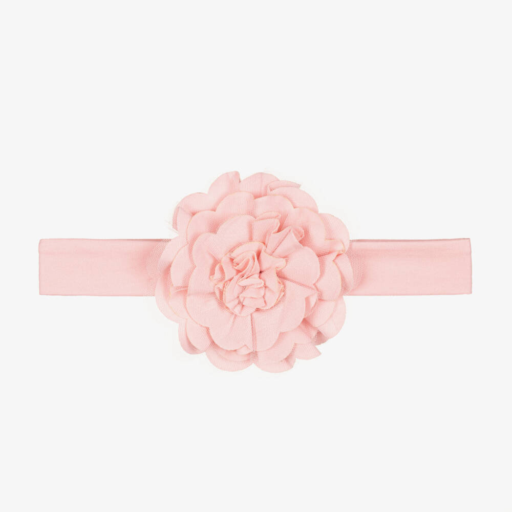 Lemon Loves Layette-Girls Rosy Cotton Blossom Hairband | Childrensalon Outlet