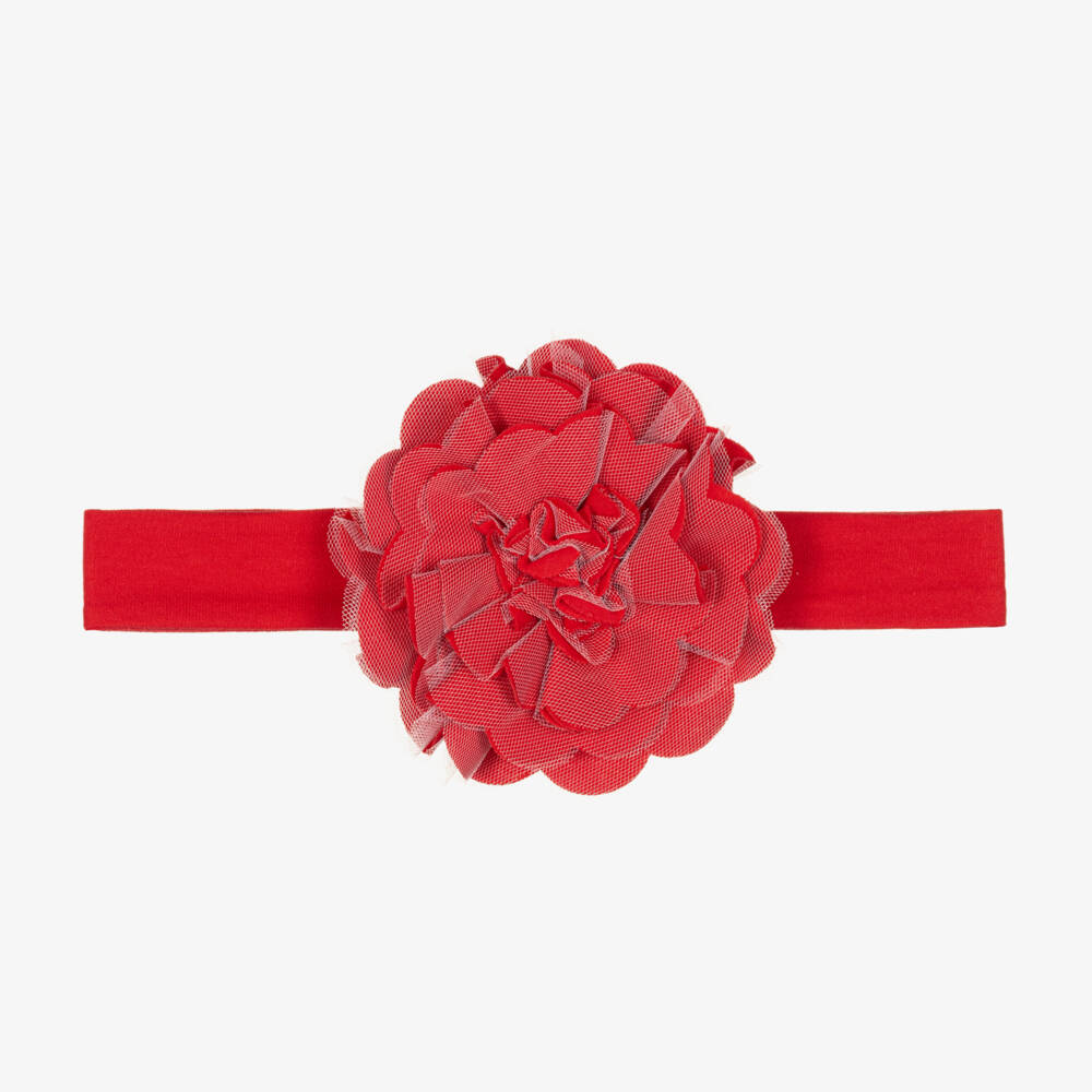 Lemon Loves Layette-Girls Soft Crimson Lily Hairband | Childrensalon Outlet