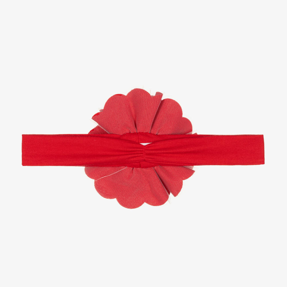 Lemon Loves Layette-Girls Soft Crimson Lily Hairband | Childrensalon Outlet