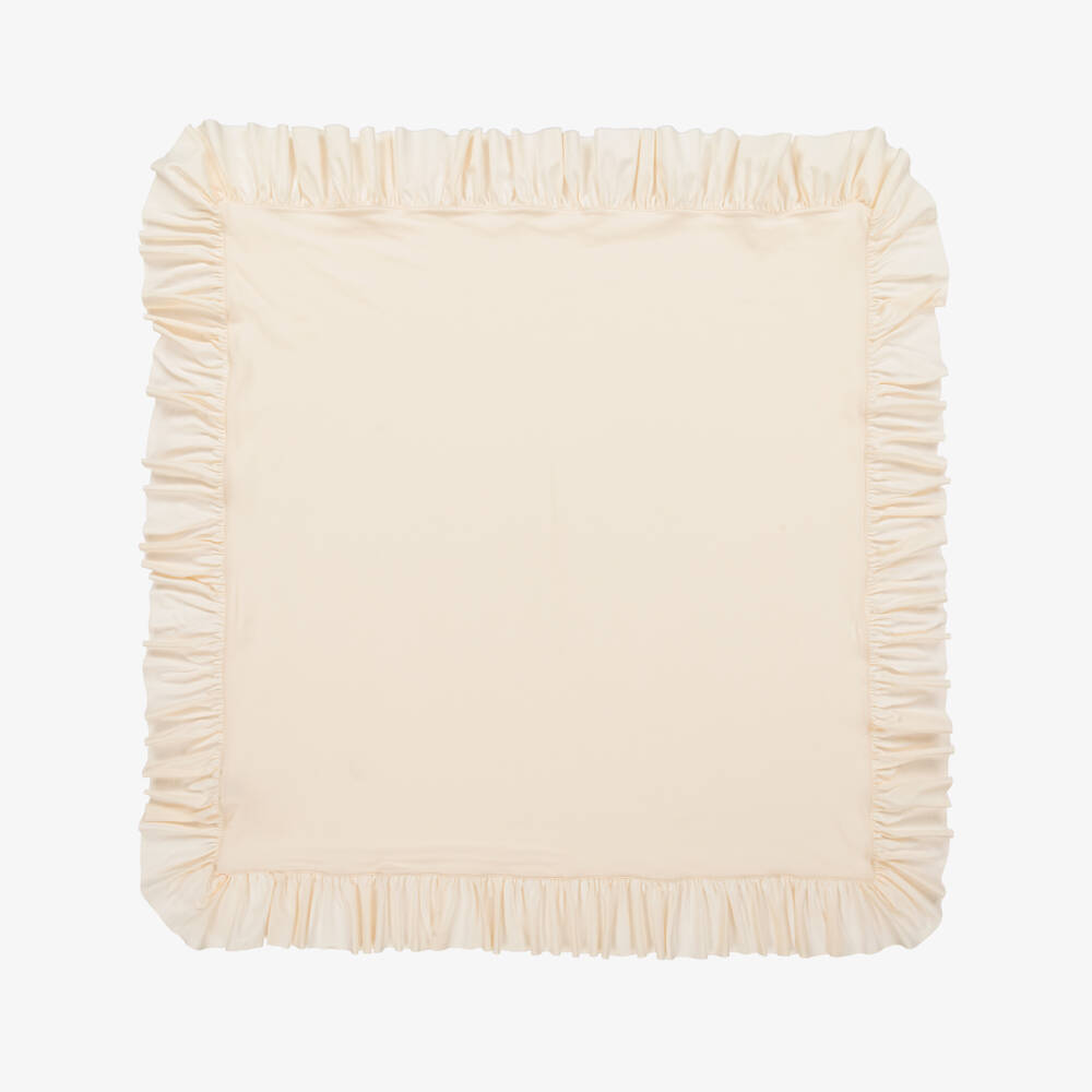 Lemon Loves Layette-Girls Soft Ivory Pima Blanket | Childrensalon Outlet