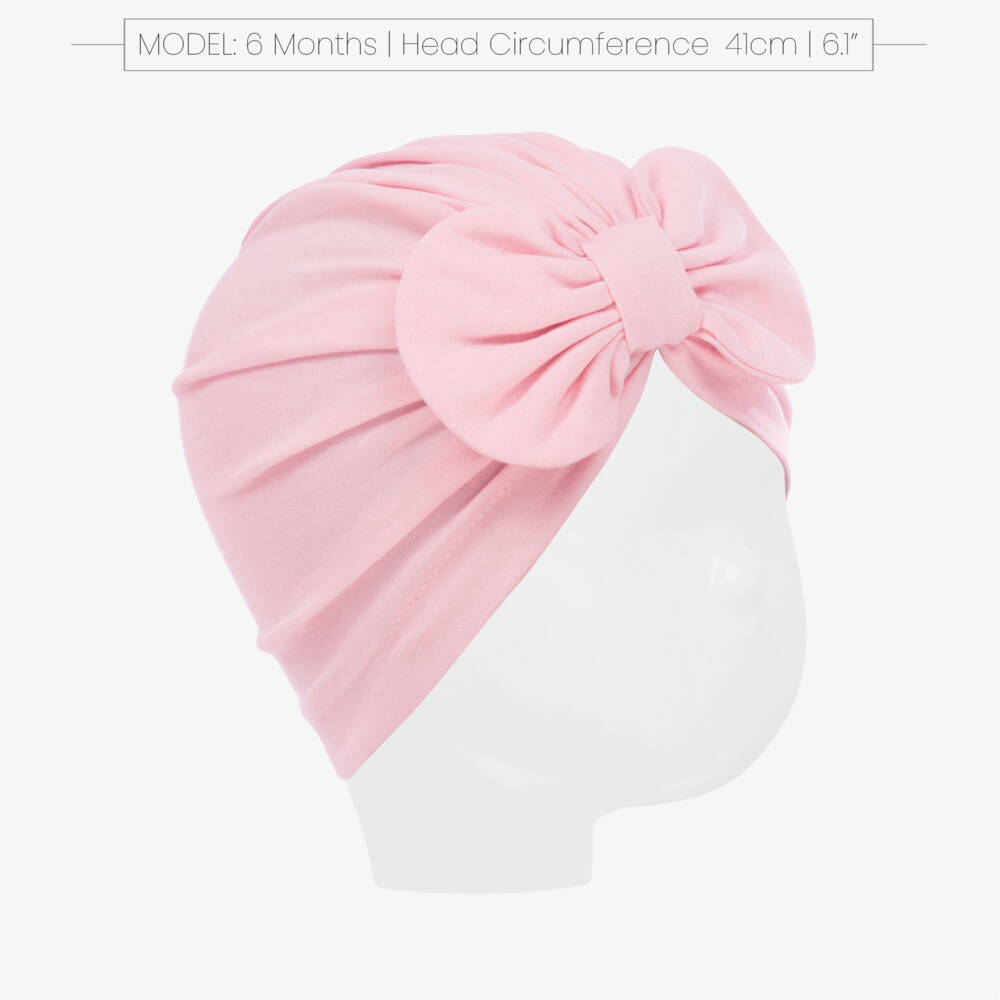 Lemon Loves Layette-Шапка из мягкого розового пима для девочек с бантом | Childrensalon Outlet