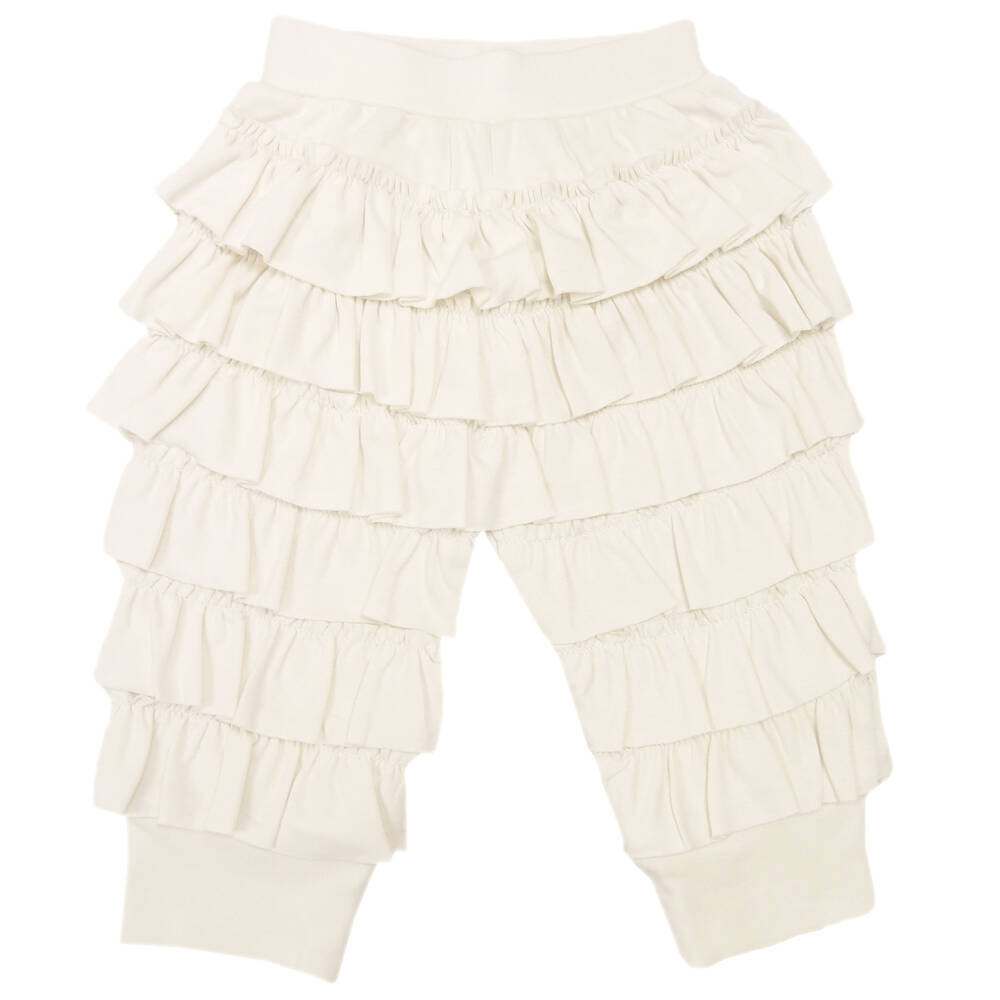 Lemon Loves Layette-بنطلون كشكش قطن لون عاجي للمولودات | Childrensalon Outlet