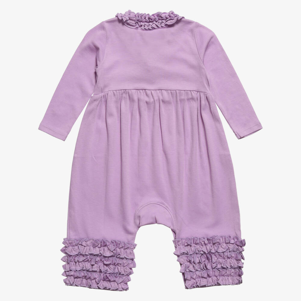 Lemon Loves Layette-رومبر قطن بيما لون بنفسجي للمولودات | Childrensalon Outlet