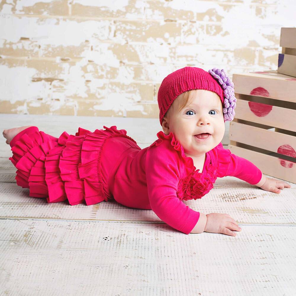 Lemon Loves Layette-Pink Pima Cotton 'Ella' Trousers | Childrensalon Outlet