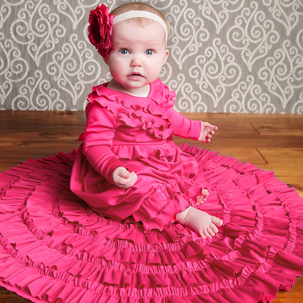 Lemon Loves Layette-Pink Pima Cotton 'Jenna' Day Gown | Childrensalon Outlet