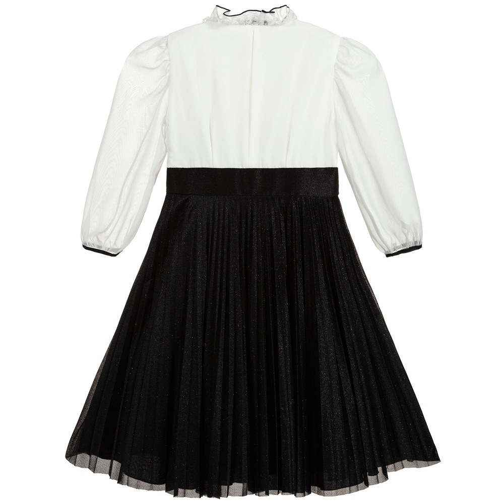 Lesy-Girls Black & White Dress | Childrensalon Outlet