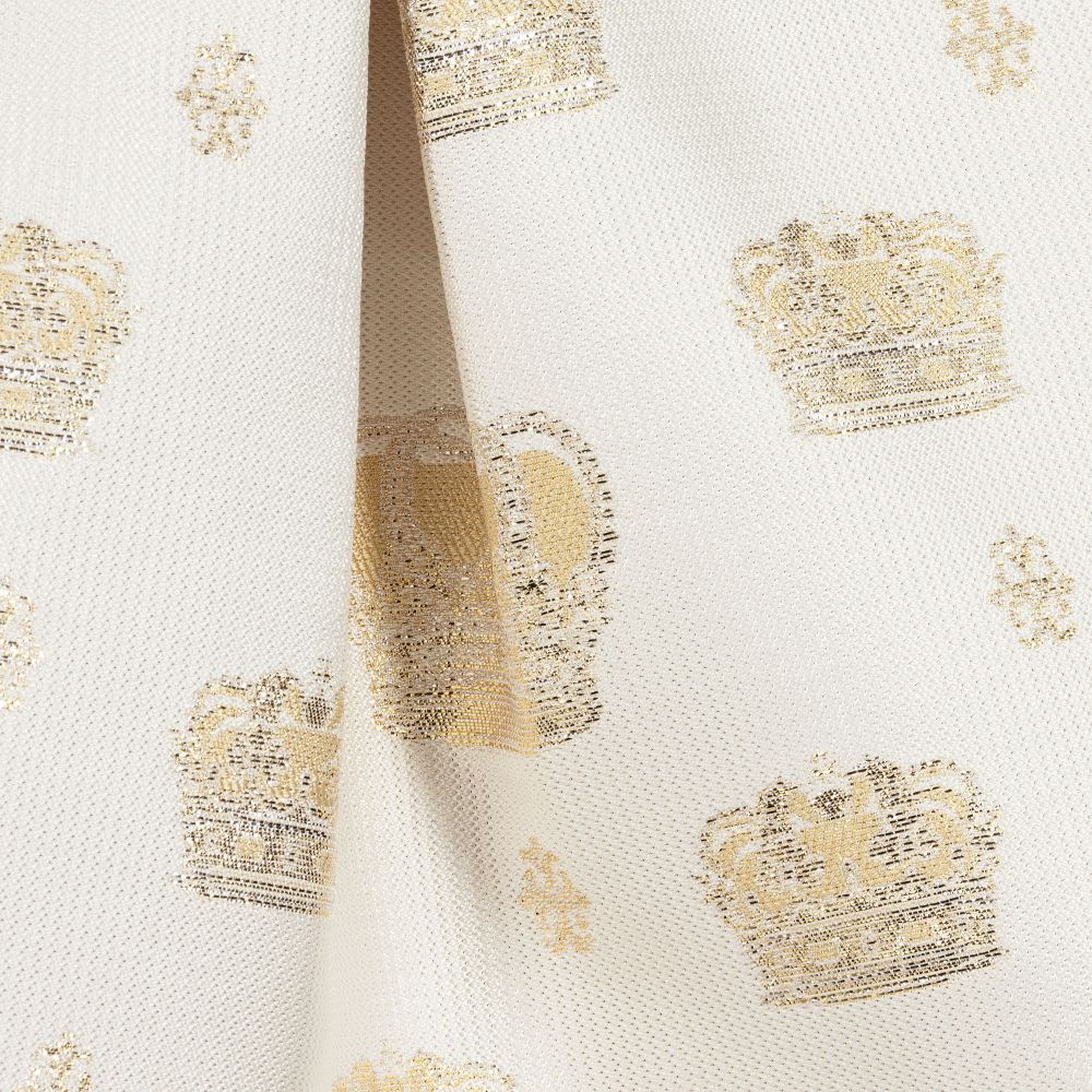 Lesy-Girls Ivory & Gold Dress | Childrensalon Outlet