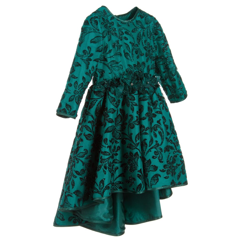 Lesy-Girls Sparkling Green Dress | Childrensalon Outlet