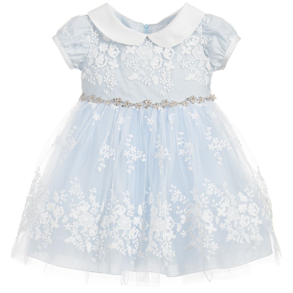 Lesy - Luxury Blue Tulle Dress | Childrensalon
