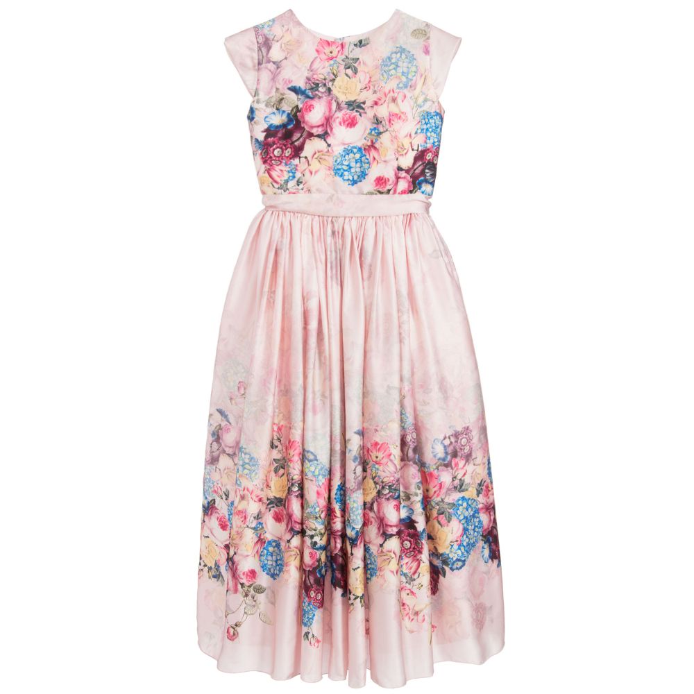 Lesy - Pink Floral Top & Skirt Set  | Childrensalon