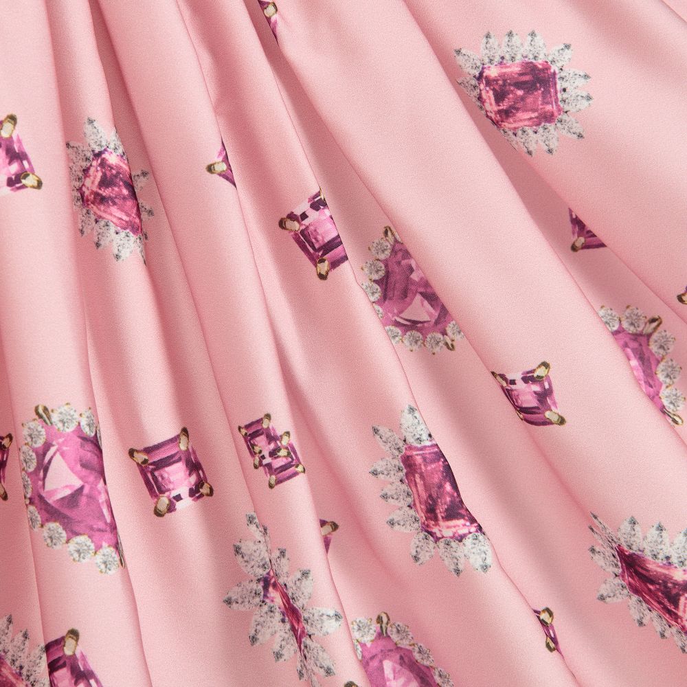 Lesy-Pink Satin Long Dress | Childrensalon Outlet