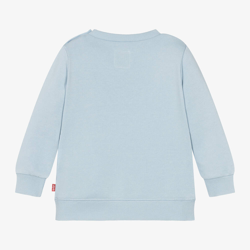 Levi s Baby Boys Blue Batwing Logo Sweatshirt