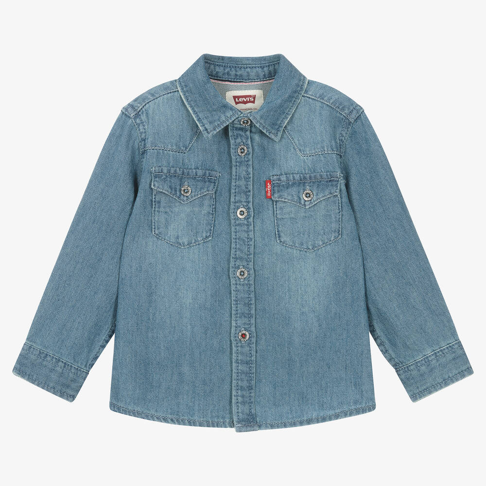 Levi's - Голубая джинсовая рубашка для малышей | Childrensalon
