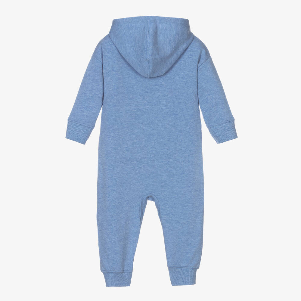 Levi s Baby Boys Blue Hooded Romper Childrensalon Outlet