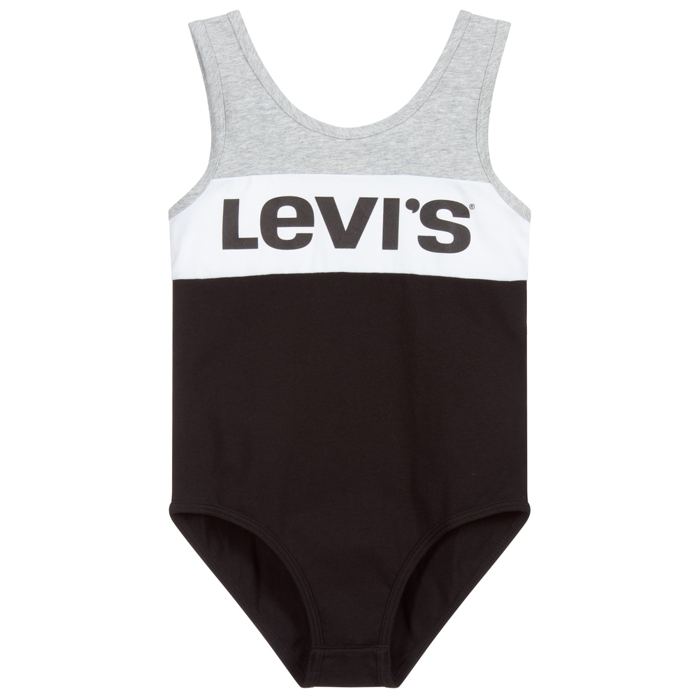 Levi's - Body gris et noir | Childrensalon