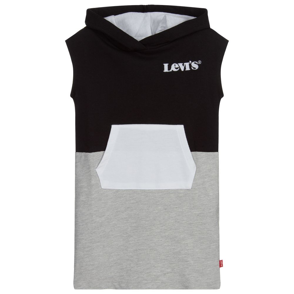 Levi's - Robe-sweat noire et grise | Childrensalon