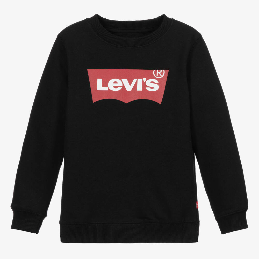 Levi's-Black Logo Sweatshirt | Childrensalon Outlet