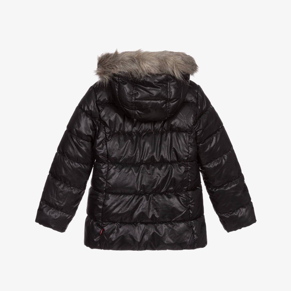 Levi's-Black Padded Puffer Coat | Childrensalon Outlet