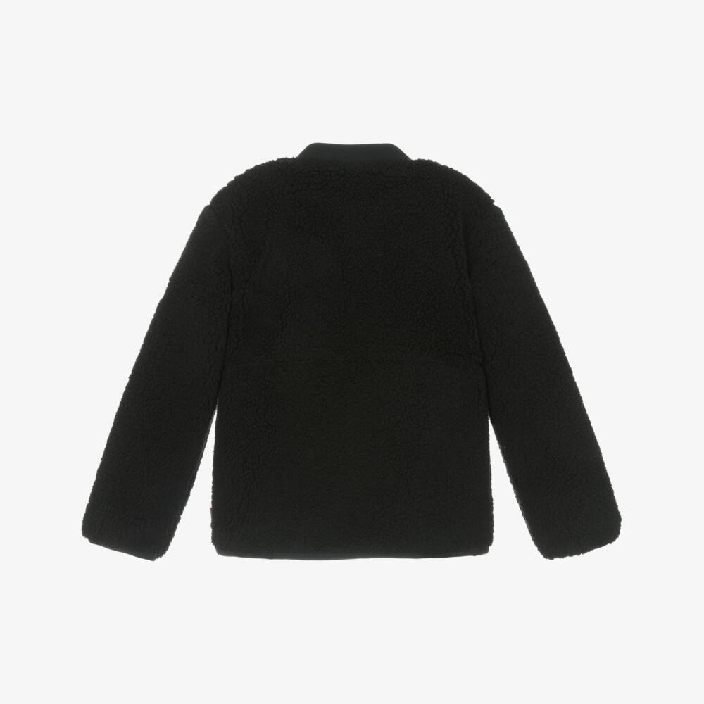 Levi's-Black Sherpa Jacket | Childrensalon Outlet