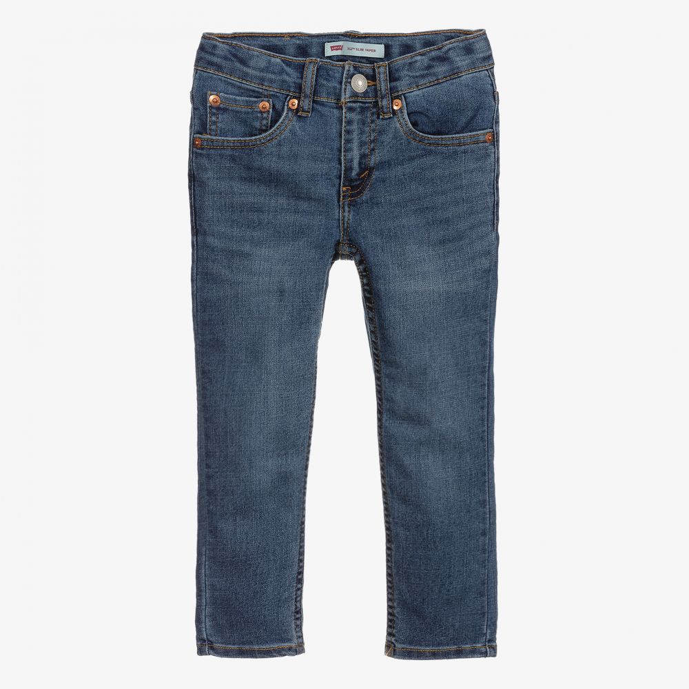 Levi's - Синие узкие джинсы модели 512 для мальчиков | Childrensalon