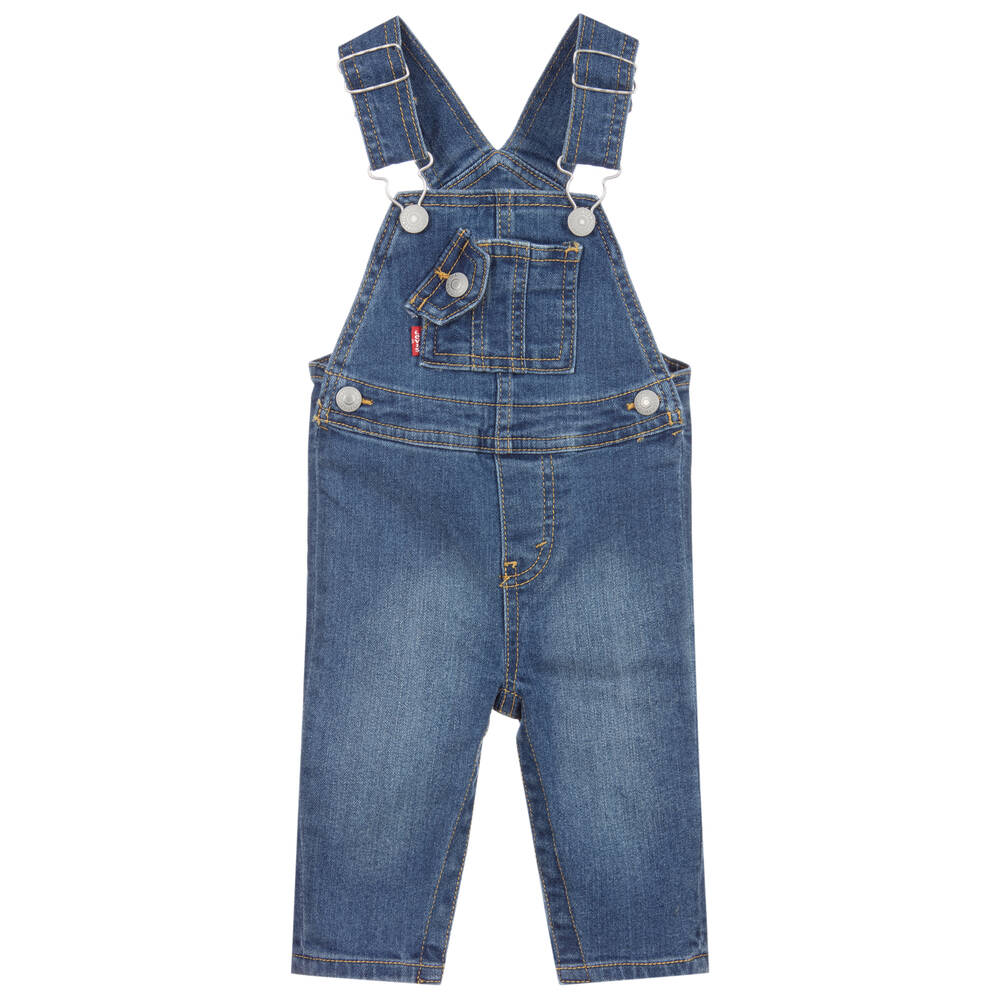 Levi's - Синий джинсовый комбинезон на лямках для малышей | Childrensalon