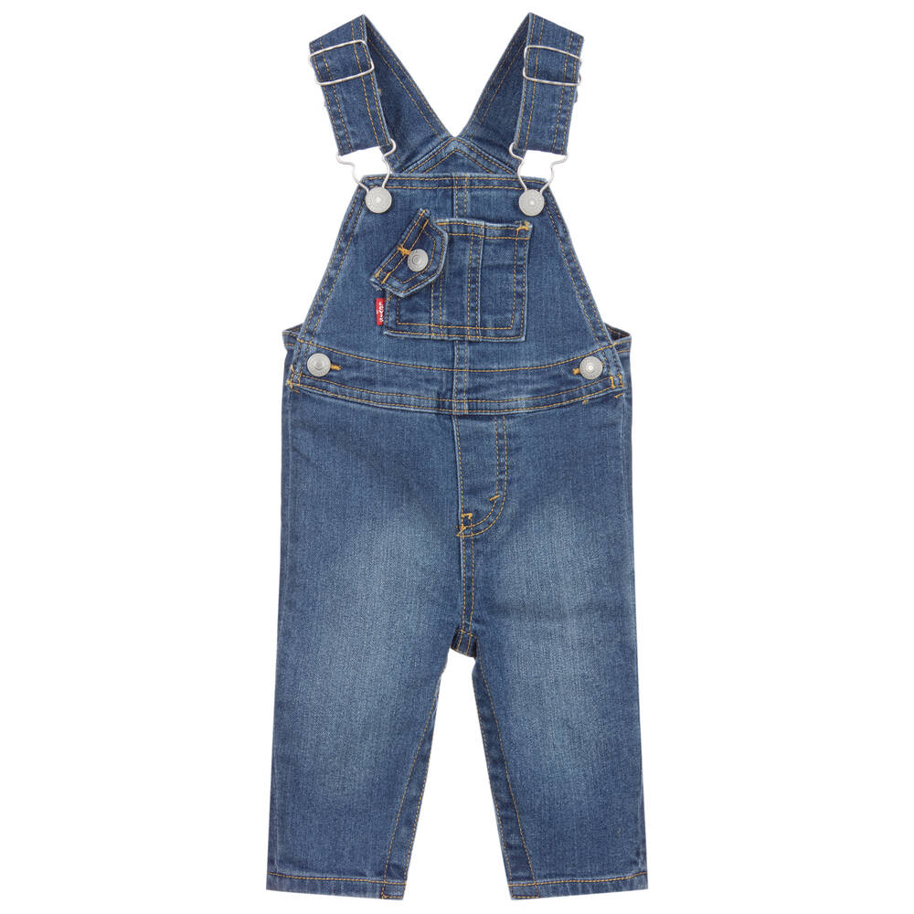 Levi's - دنغريز قطن دنيم ستريتش لون أزرق للمواليد | Childrensalon