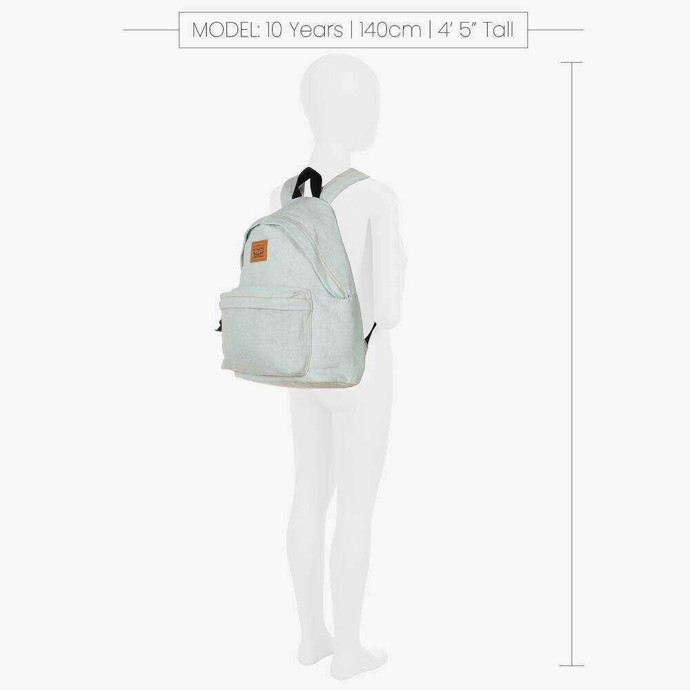 Levi s Blue Denim Backpack 40cm