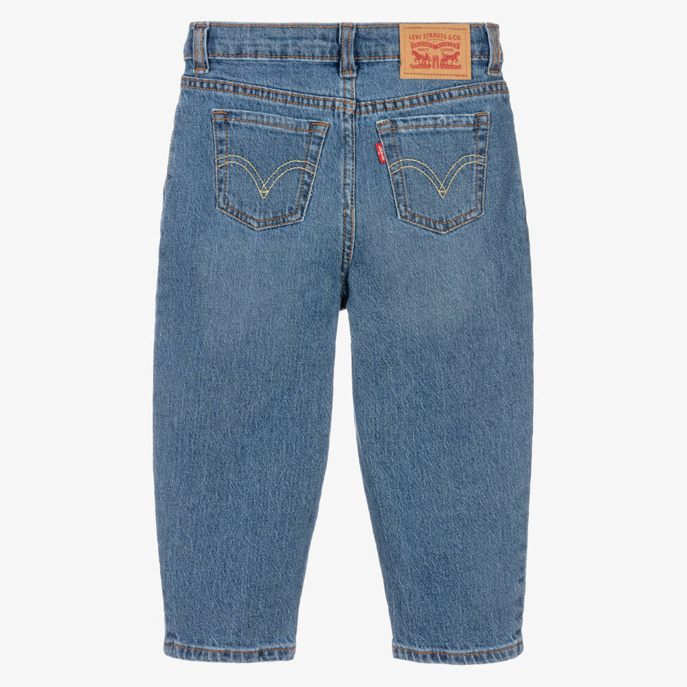 Levi's-Blue Denim Baggy Barrel Jeans | Childrensalon Outlet