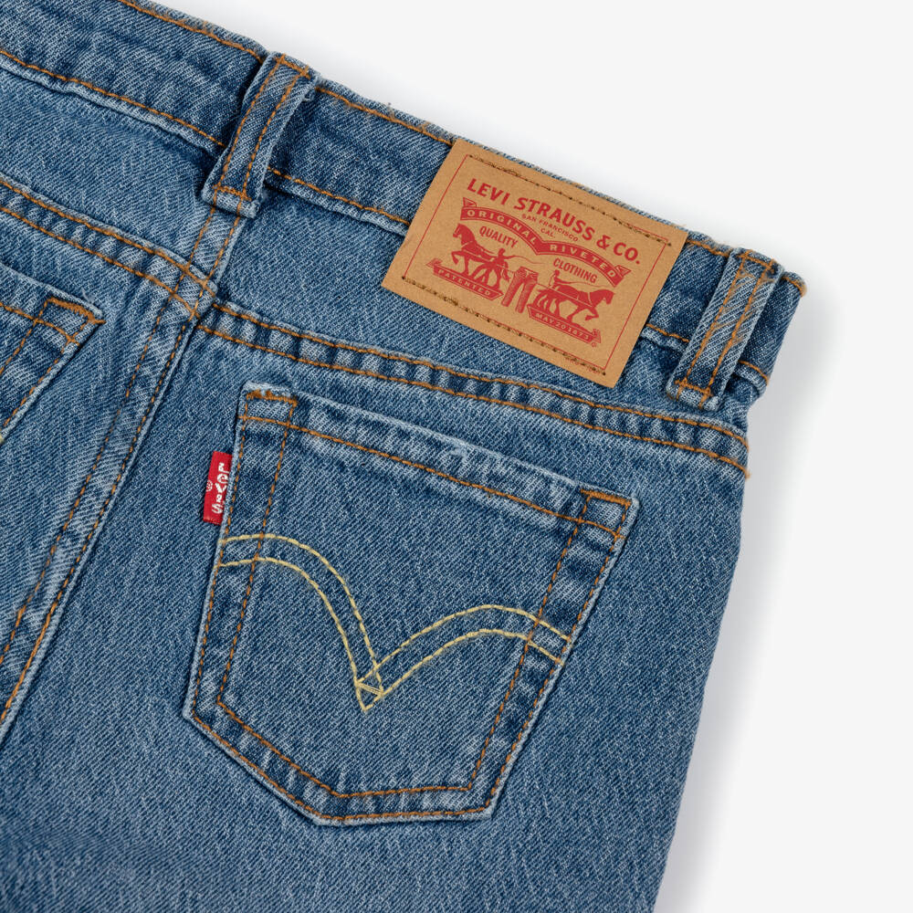 Levi's-Blue Denim Baggy Barrel Jeans | Childrensalon Outlet