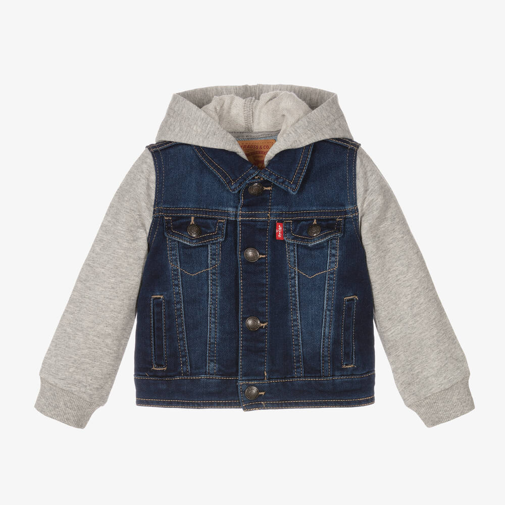 Levi's - Blue Denim & Jersey Jacket | Childrensalon