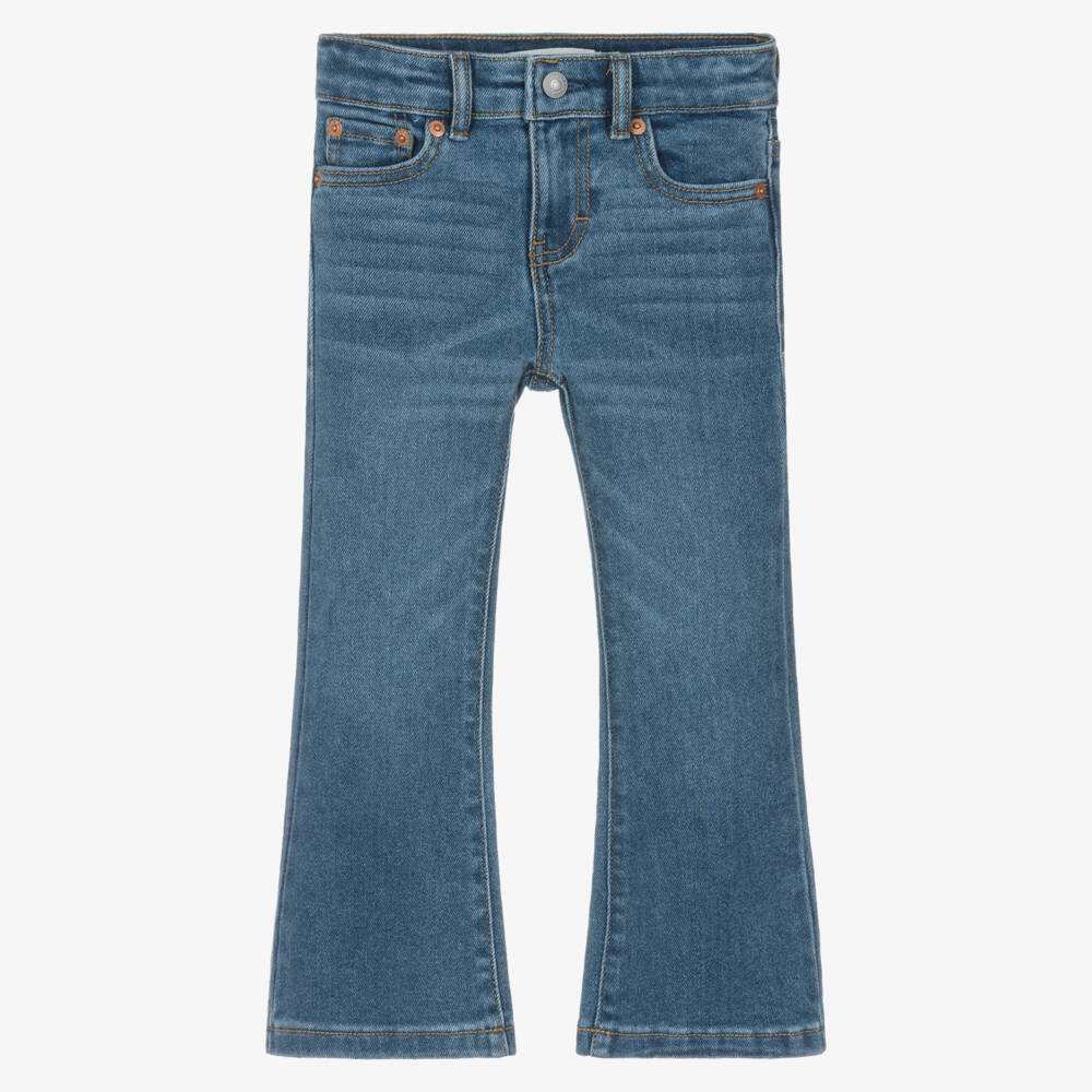 Levi's-Blue Flare Belt Jeans | Childrensalon Outlet