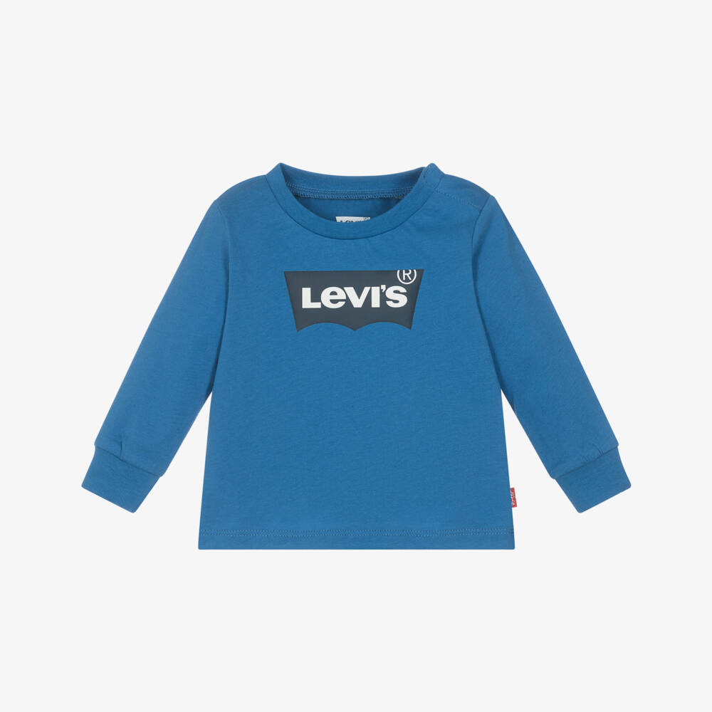 Levi's-Blue Logo Ls T-shirt | Childrensalon Outlet