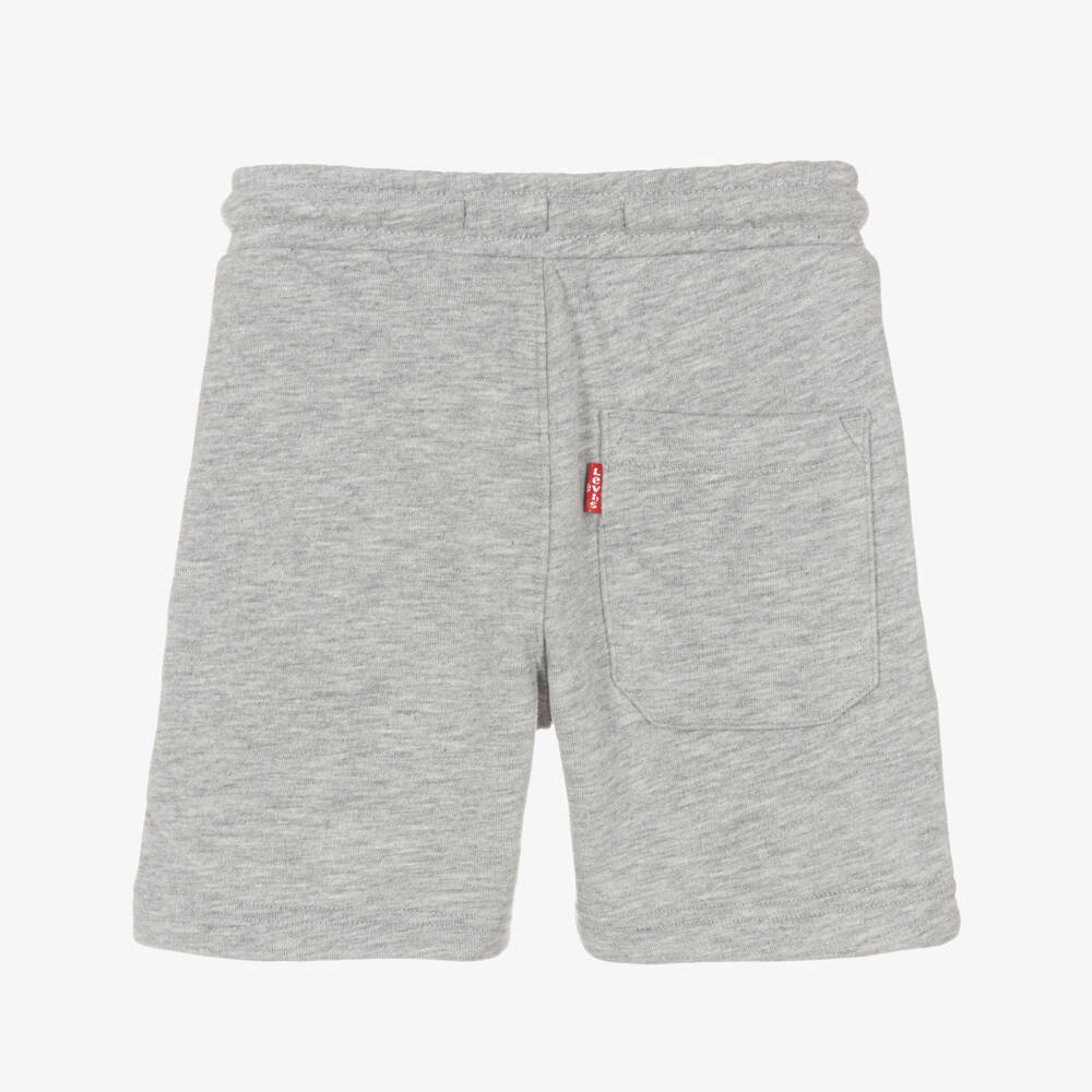 Levi's-Boys Athletic Grey Logo Shorts | Childrensalon Outlet
