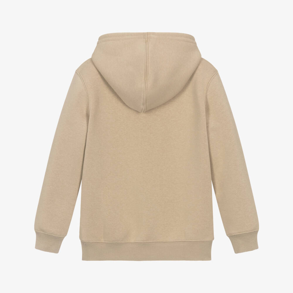 Levi's-Boys Beige Cotton Batwing Logo Hoodie | Childrensalon Outlet