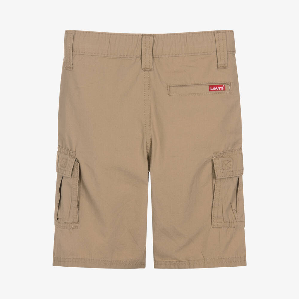 Levi s Boys Beige Cotton Cargo Shorts