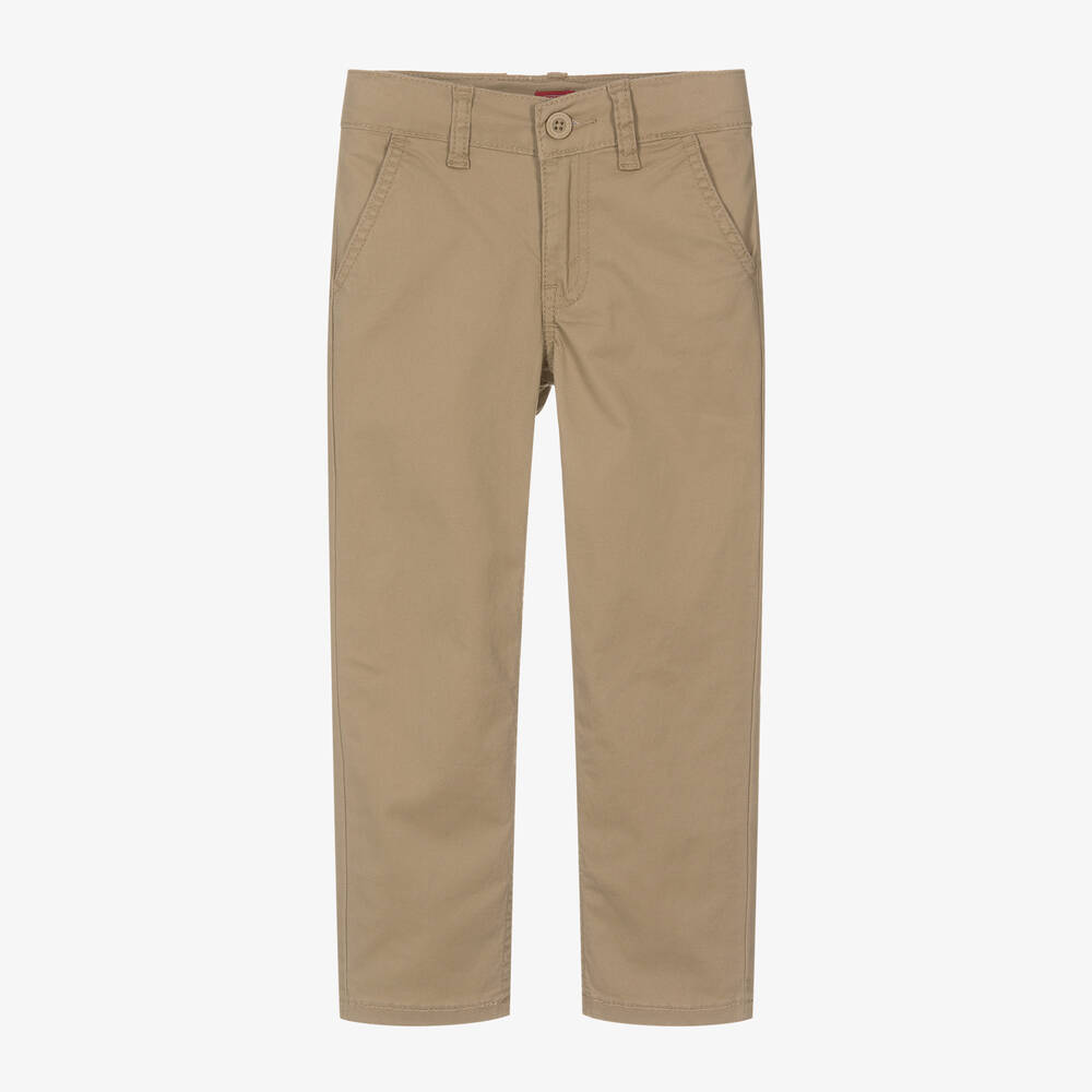 Levi's-بنطلون تشينو قطن لون بيج داكن للأولاد | Childrensalon Outlet