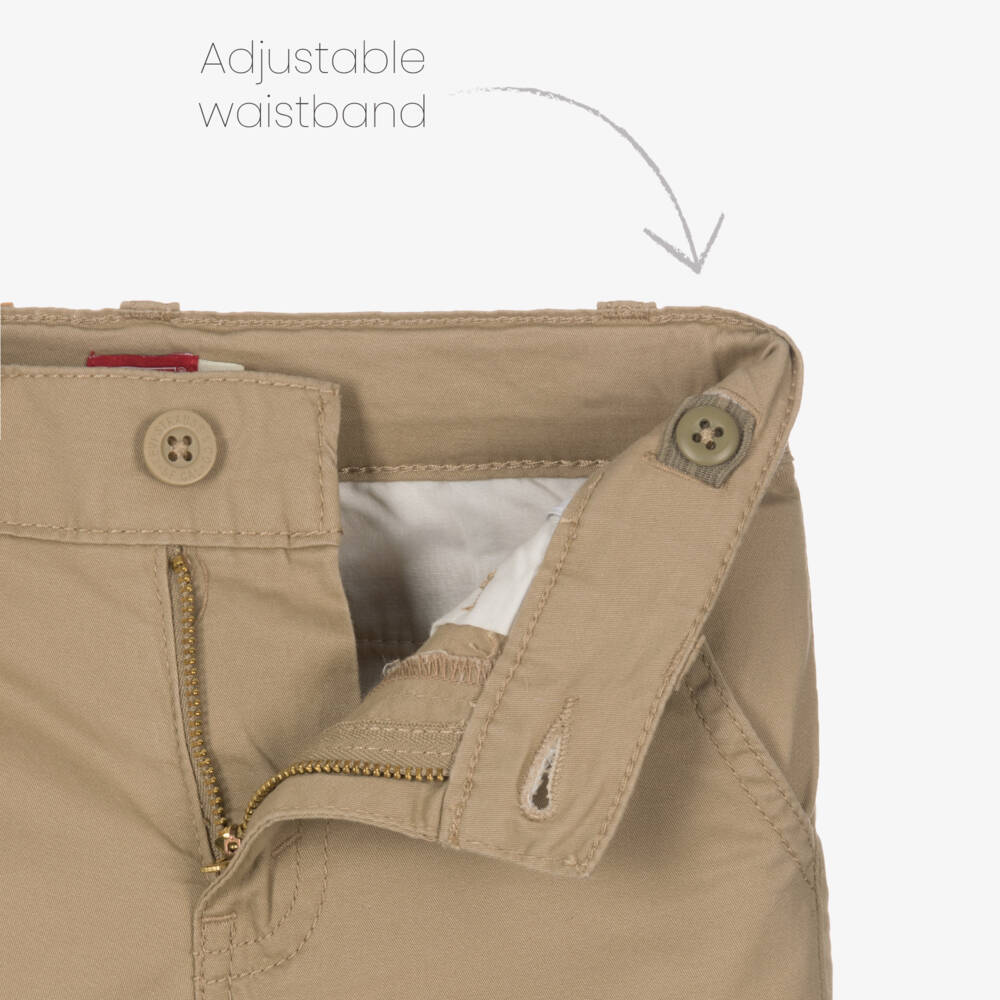 Levi's-بنطلون تشينو قطن لون بيج داكن للأولاد | Childrensalon Outlet