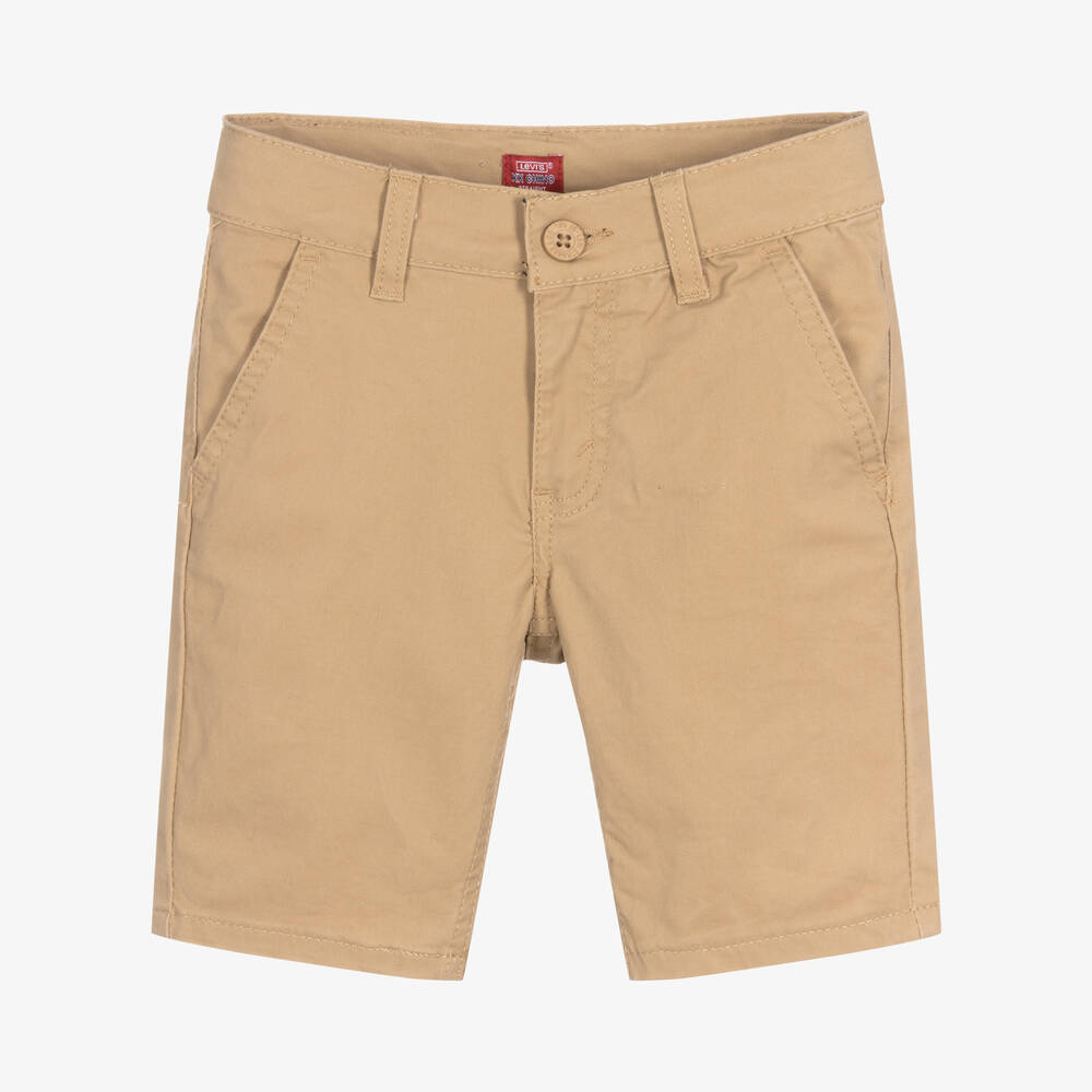 Levi's - Short chino droit beige en coton | Childrensalon