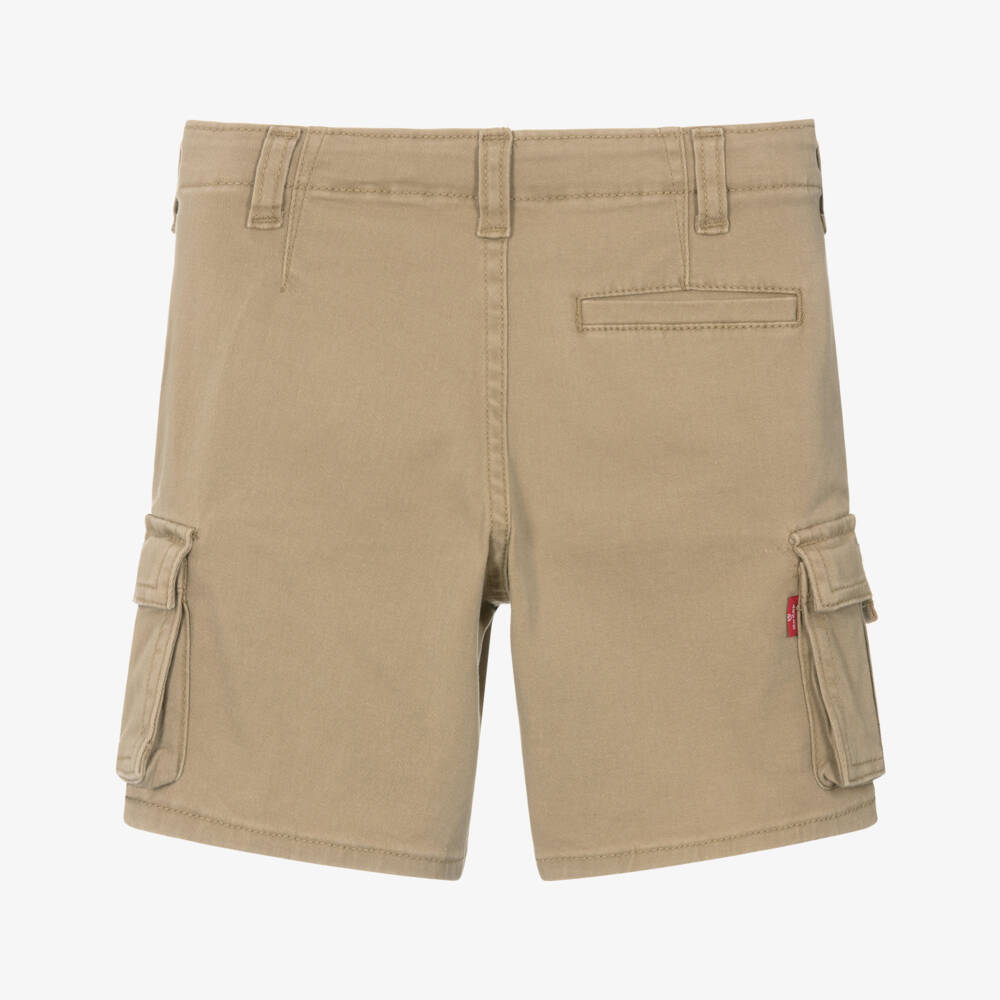 Levi's-Boys Beige Woven Cargo Shorts | Childrensalon Outlet