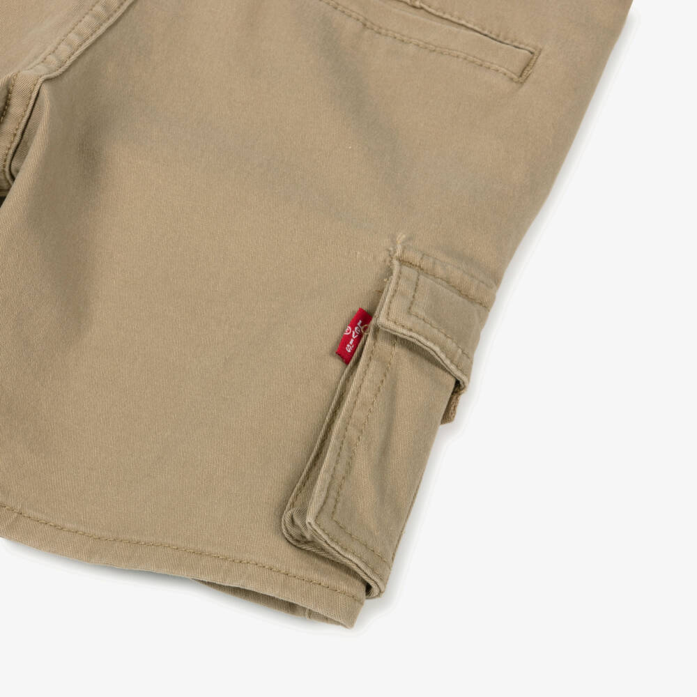 Levi's-Boys Beige Woven Cargo Shorts | Childrensalon Outlet