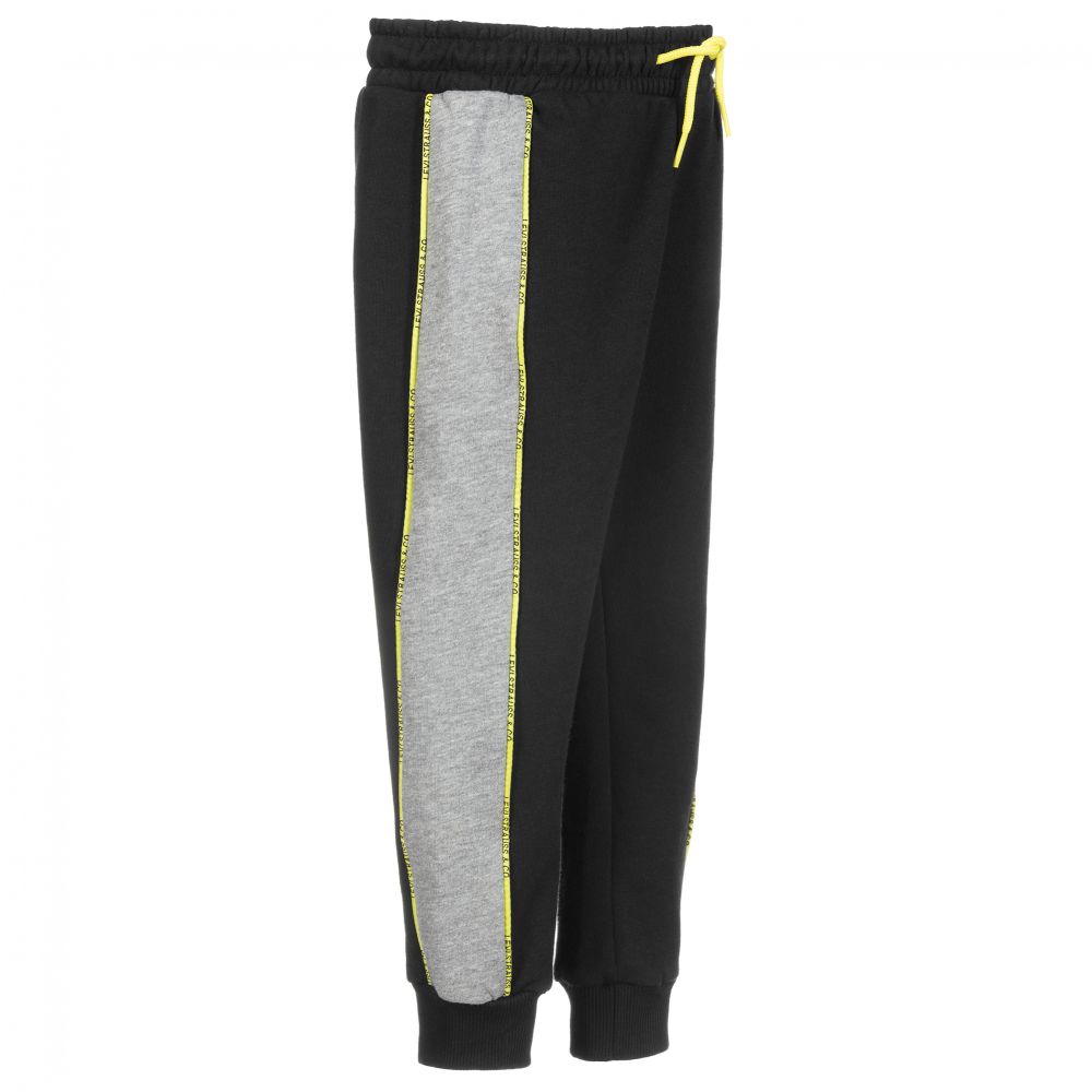 Levi s Boys Black Cotton Logo Joggers