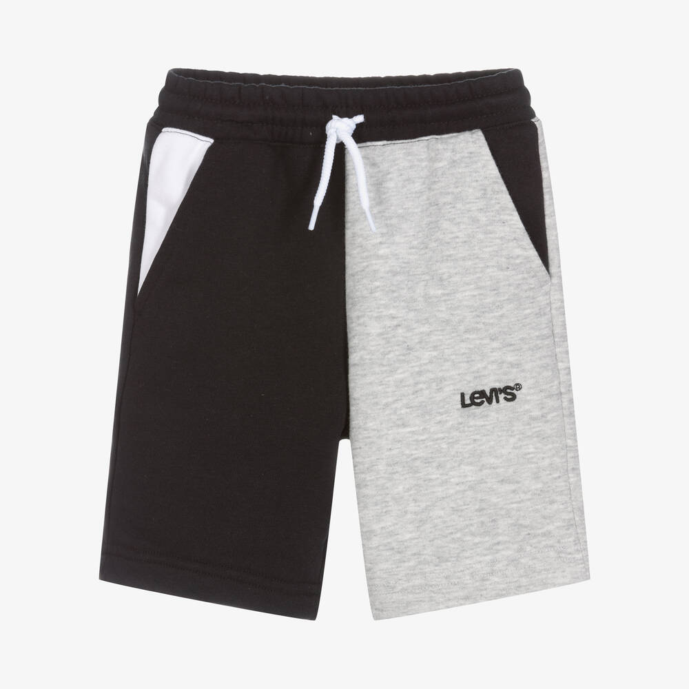 Levi's - Boys Black & Grey Logo Shorts | Childrensalon