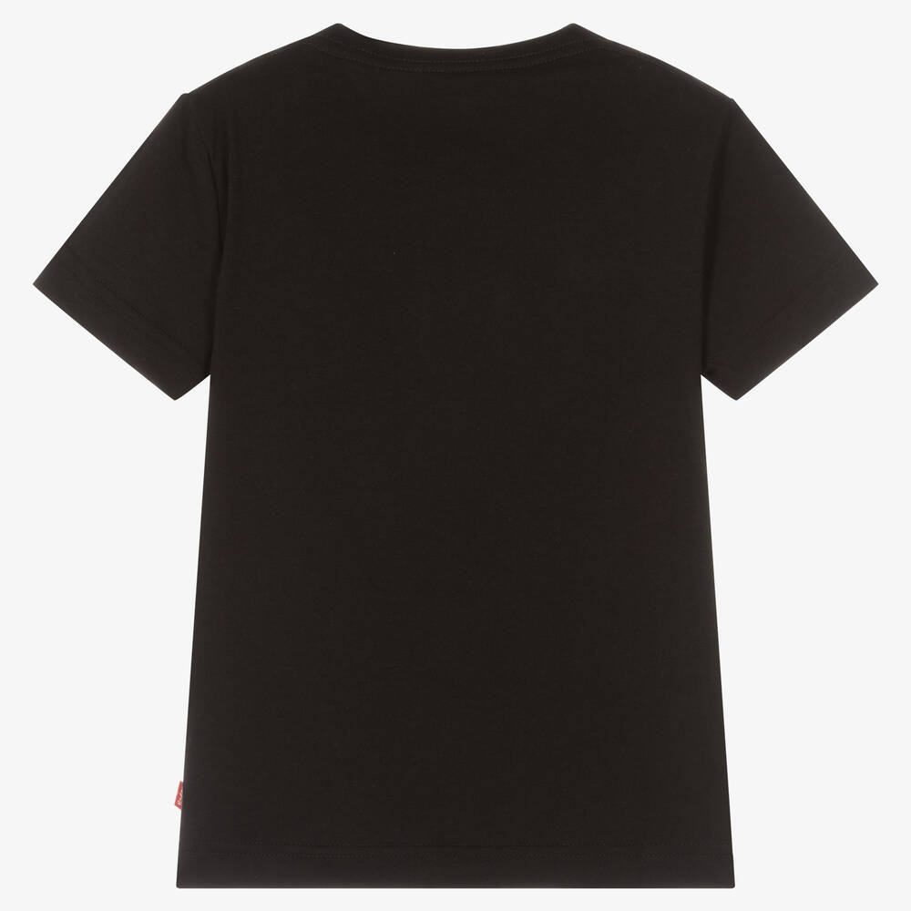 Levi's - Boys Black Organic Cotton Slogan T-Shirt